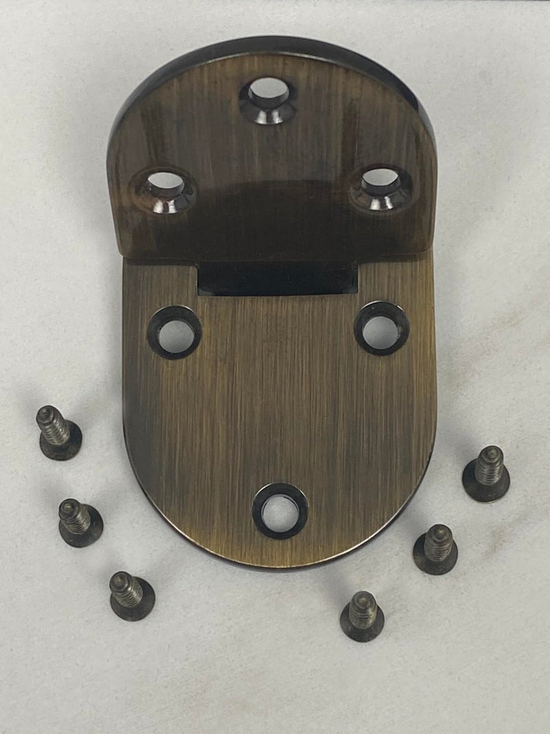 CKP Baltimore Hardware Butler Tray Hinge in Brushed Antique Brass Finish â€“ Includes 8 Hinges and Mounting Screws for Secure Installation, Perfect for Butler & Tray Tables, Furniture Repair & Restoration - Image 4